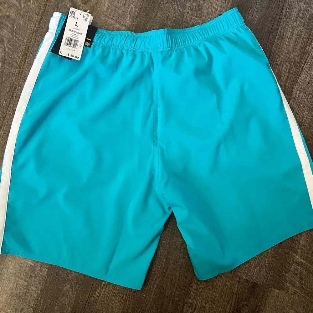 Adidas 3-Stripes‎ Swim Shorts 8-Inch- Size Large